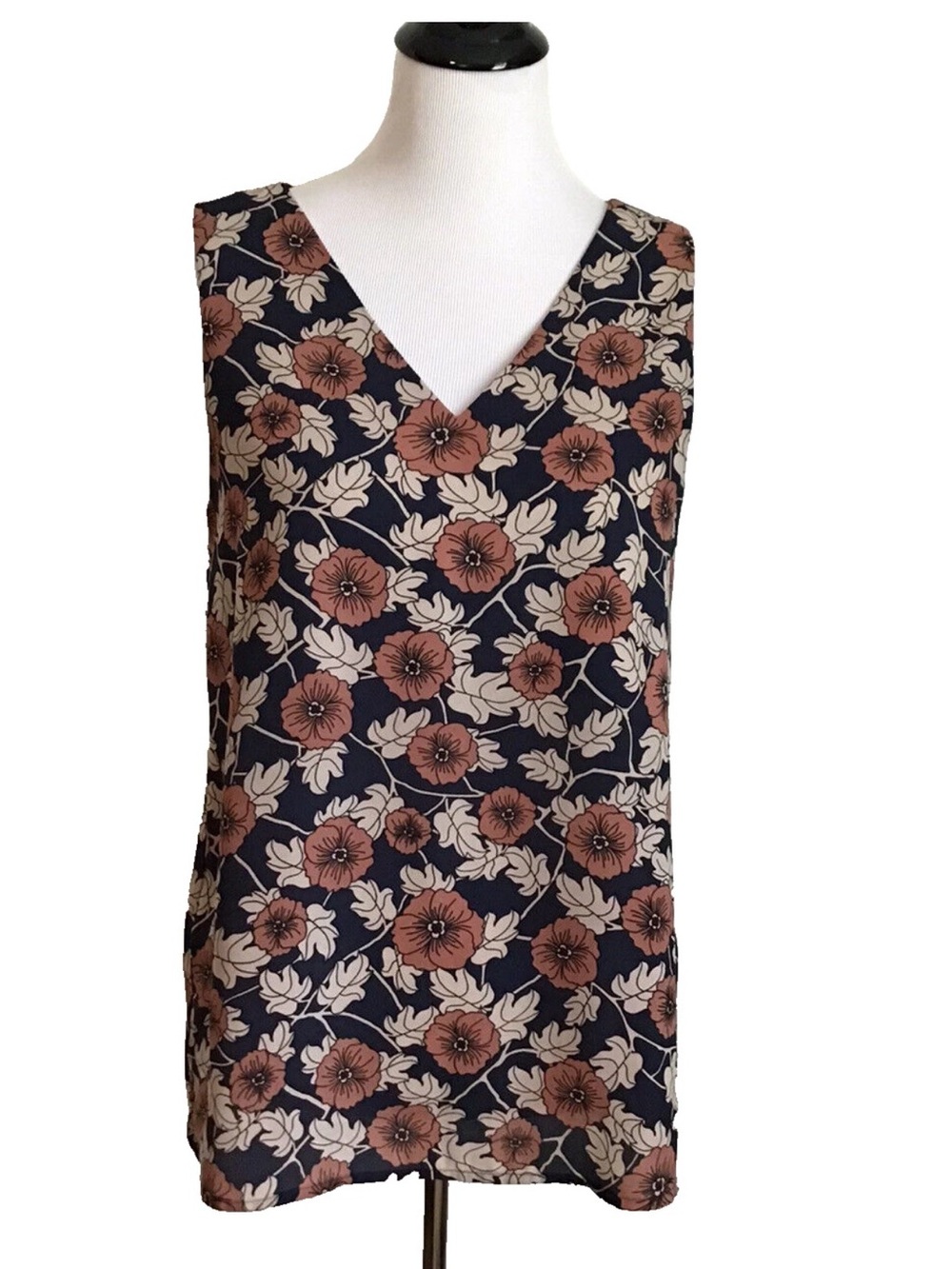 Pleione Floral Sleeveless Top XS